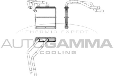 107516 AUTOGAMMA Теплообменник, отопление салона