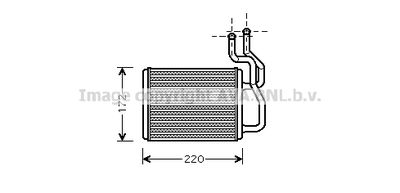 KA6088 AVA QUALITY COOLING Теплообменник, отопление салона