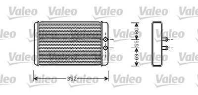 812358 VALEO Теплообменник, отопление салона