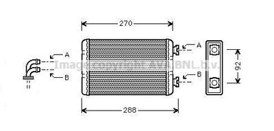 BW6173 AVA QUALITY COOLING Теплообменник, отопление салона