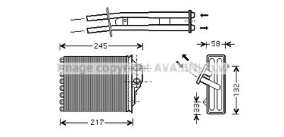 FT6304 AVA QUALITY COOLING Теплообменник, отопление салона