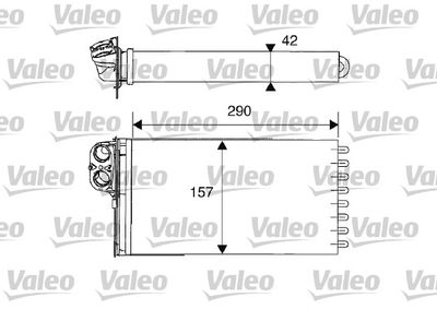 812212 VALEO Теплообменник, отопление салона