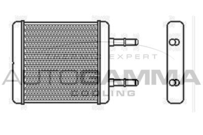 104091 AUTOGAMMA Теплообменник, отопление салона