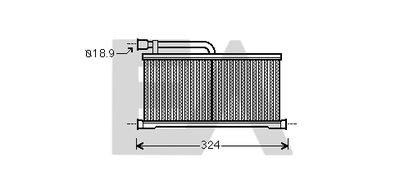 45C02001 EACLIMA Теплообменник, отопление салона