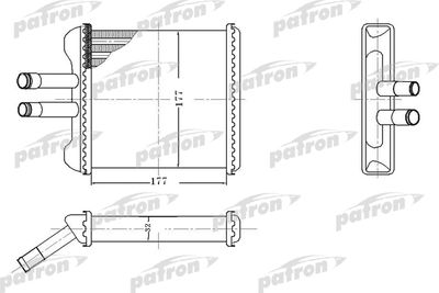 PRS2083 PATRON Теплообменник, отопление салона