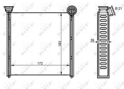 WG2162096 WILMINK GROUP Теплообменник, отопление салона