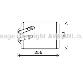 MS6666 AVA QUALITY COOLING Теплообменник, отопление салона