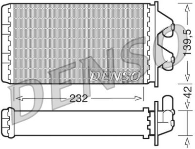 DRR09081 DENSO Теплообменник, отопление салона