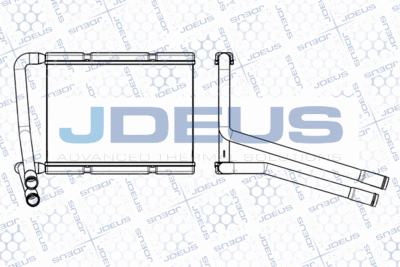 M2650050 JDEUS Теплообменник, отопление салона