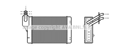 VN6069 AVA QUALITY COOLING Теплообменник, отопление салона