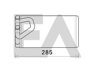 45C18005 EACLIMA Теплообменник, отопление салона