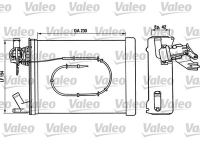 812023 VALEO Теплообменник, отопление салона