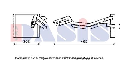 099021N AKS DASIS Теплообменник, отопление салона