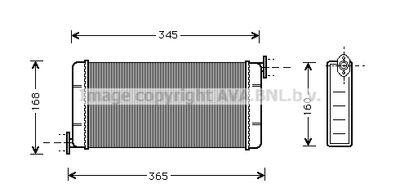 MSA6109 AVA QUALITY COOLING Теплообменник, отопление салона