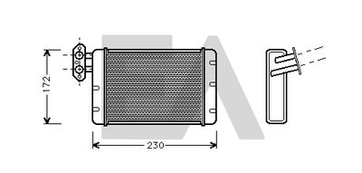 45C05006 EACLIMA Теплообменник, отопление салона