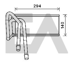 45C05023 EACLIMA Теплообменник, отопление салона
