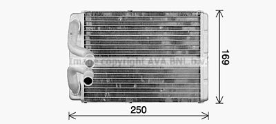 HY6588 AVA QUALITY COOLING Теплообменник, отопление салона