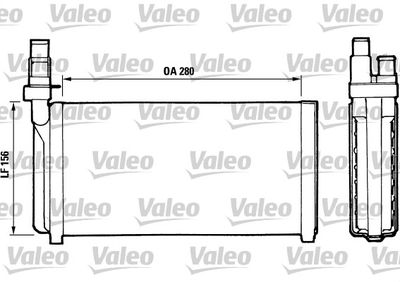 811066 VALEO Теплообменник, отопление салона