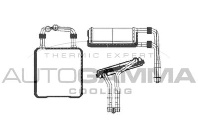 103457 AUTOGAMMA Теплообменник, отопление салона