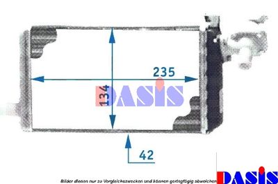 129300N AKS DASIS Теплообменник, отопление салона