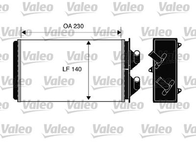 812303 VALEO Теплообменник, отопление салона