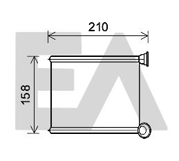 45C60021 EACLIMA Теплообменник, отопление салона