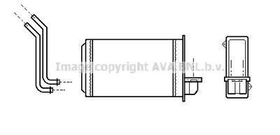 PEA6088 AVA QUALITY COOLING Теплообменник, отопление салона