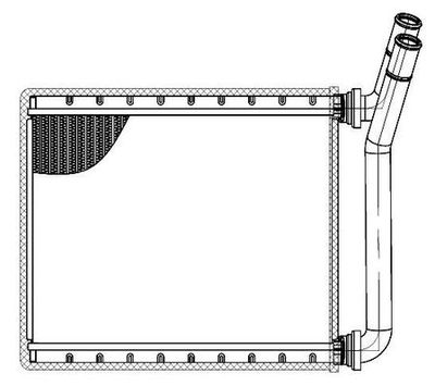 LRh1914 LUZAR Теплообменник, отопление салона