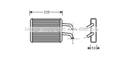 KA6109 AVA QUALITY COOLING Теплообменник, отопление салона