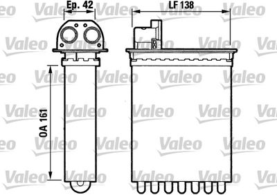 812028 VALEO Теплообменник, отопление салона