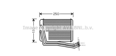 HY6142 AVA QUALITY COOLING Теплообменник, отопление салона