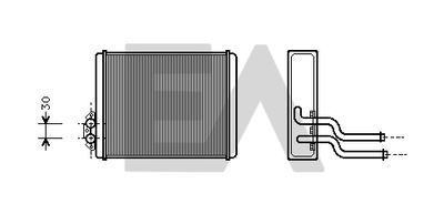 45C78007 EACLIMA Теплообменник, отопление салона