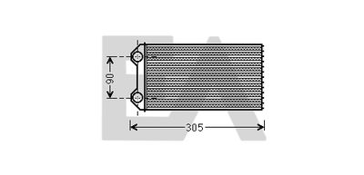 45C60030 EACLIMA Теплообменник, отопление салона