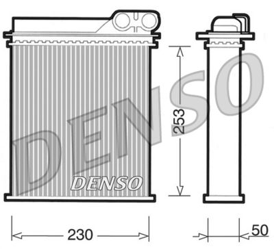 DRR23012 DENSO Теплообменник, отопление салона