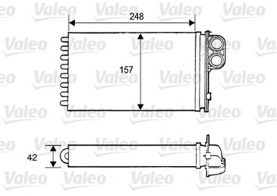 812115 VALEO Теплообменник, отопление салона