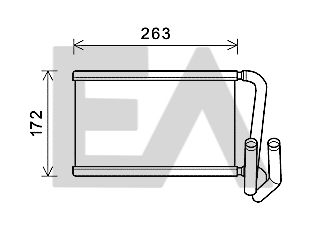 45C36022 EACLIMA Теплообменник, отопление салона