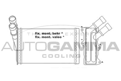 105427 AUTOGAMMA Теплообменник, отопление салона