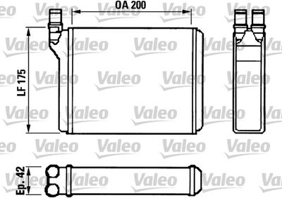 812022 VALEO Теплообменник, отопление салона