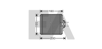 45C69002 EACLIMA Теплообменник, отопление салона