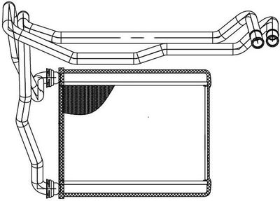 LRh1922 LUZAR Теплообменник, отопление салона