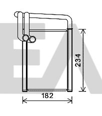 45C36035 EACLIMA Теплообменник, отопление салона