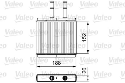 812442 VALEO Теплообменник, отопление салона