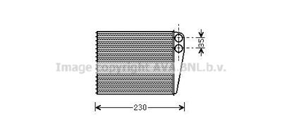 MSA6465 AVA QUALITY COOLING Теплообменник, отопление салона