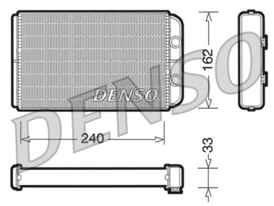 DRR13010 DENSO Теплообменник, отопление салона