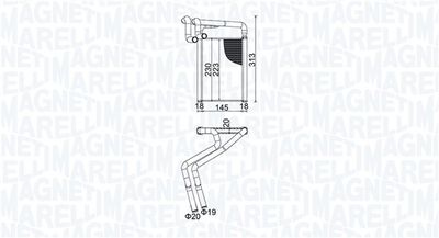 350218488000 MAGNETI MARELLI Теплообменник, отопление салона