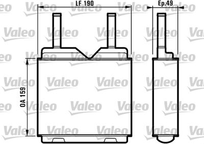 812148 VALEO Теплообменник, отопление салона