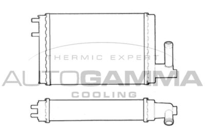 101617 AUTOGAMMA Теплообменник, отопление салона