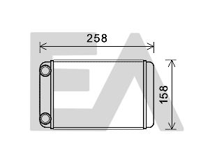 45C54038 EACLIMA Теплообменник, отопление салона