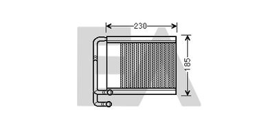45C28027 EACLIMA Теплообменник, отопление салона