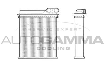 101613 AUTOGAMMA Теплообменник, отопление салона